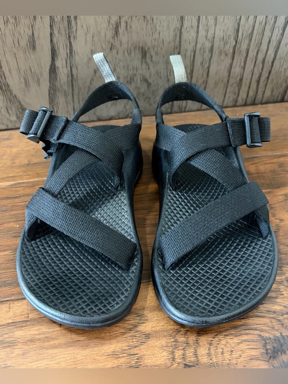 Chaco Kids Z1 Ecotread Black Strappy Sport Sandals Boys Girls